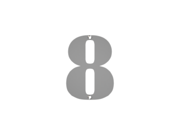 Einzelzahlen-Baukasten mit Bohrungen